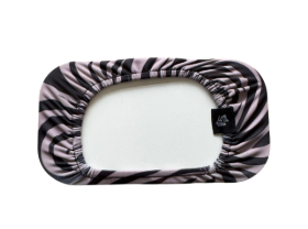Skibril hoes met beige zebraprint